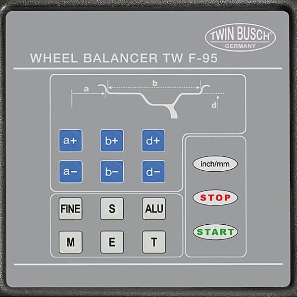 TWINBUSCH TWF-95 Balans Makinesi – görsel 3