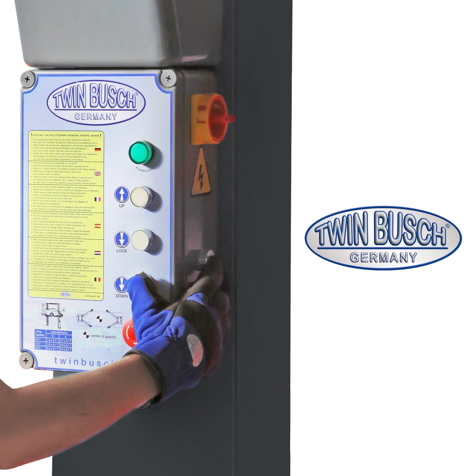 TWINBUSCH TW236PEB39 Çift Sütunlu Lift – görsel 5