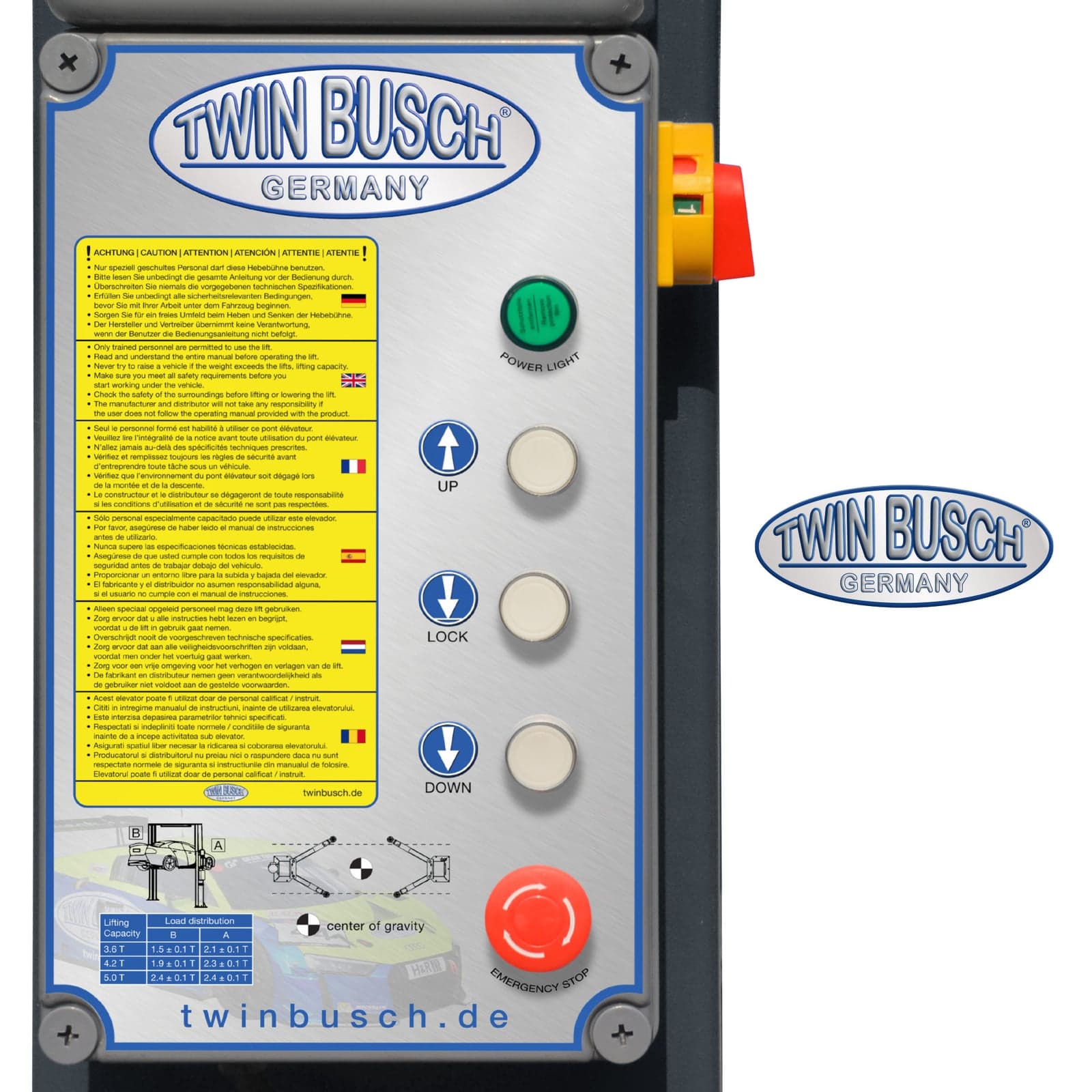 TWINBUSCH TW242PE Çift Sütunlu Lift – görsel 3