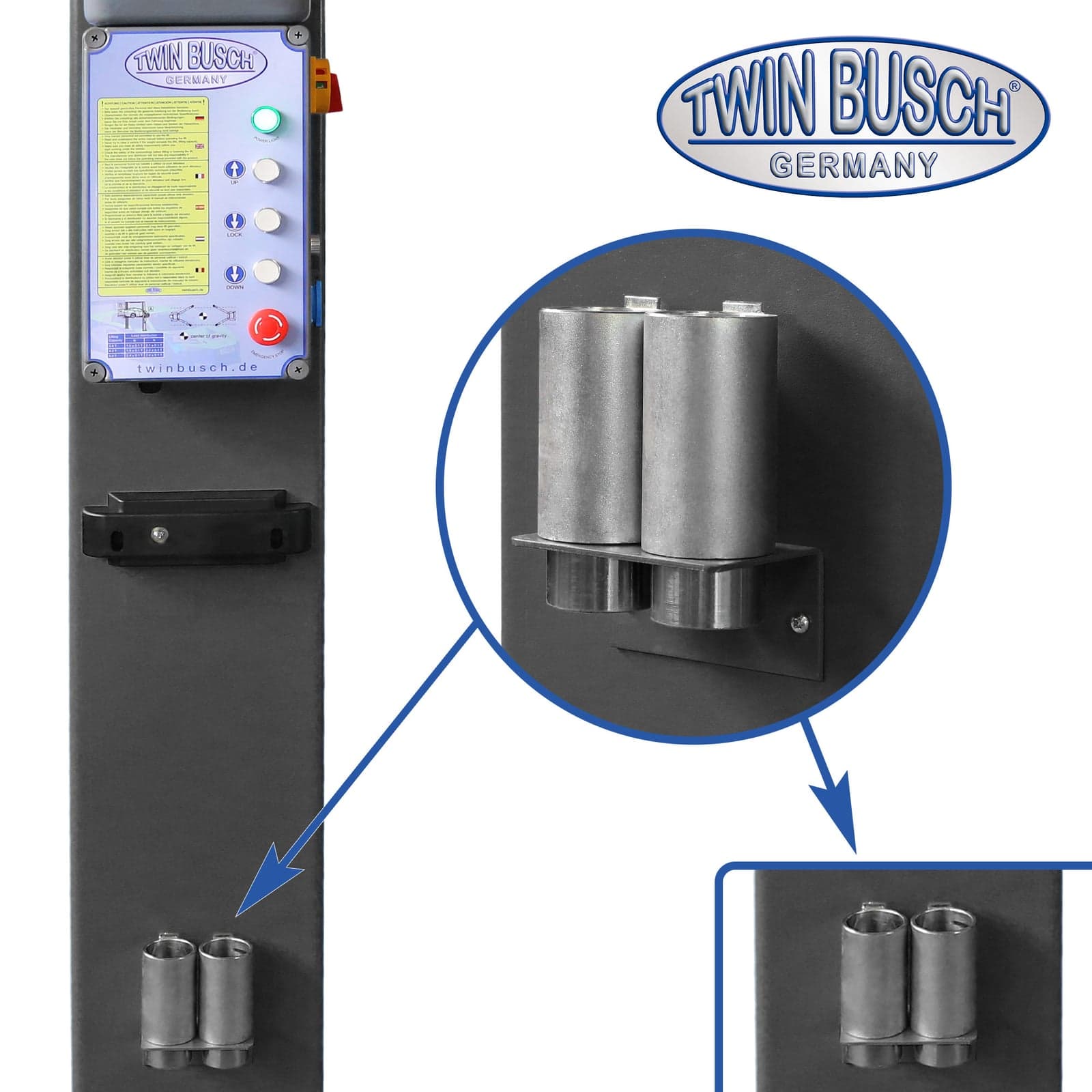 TWINBUSCH TW242PEB43 Çift Sütunlu Lift – görsel 4