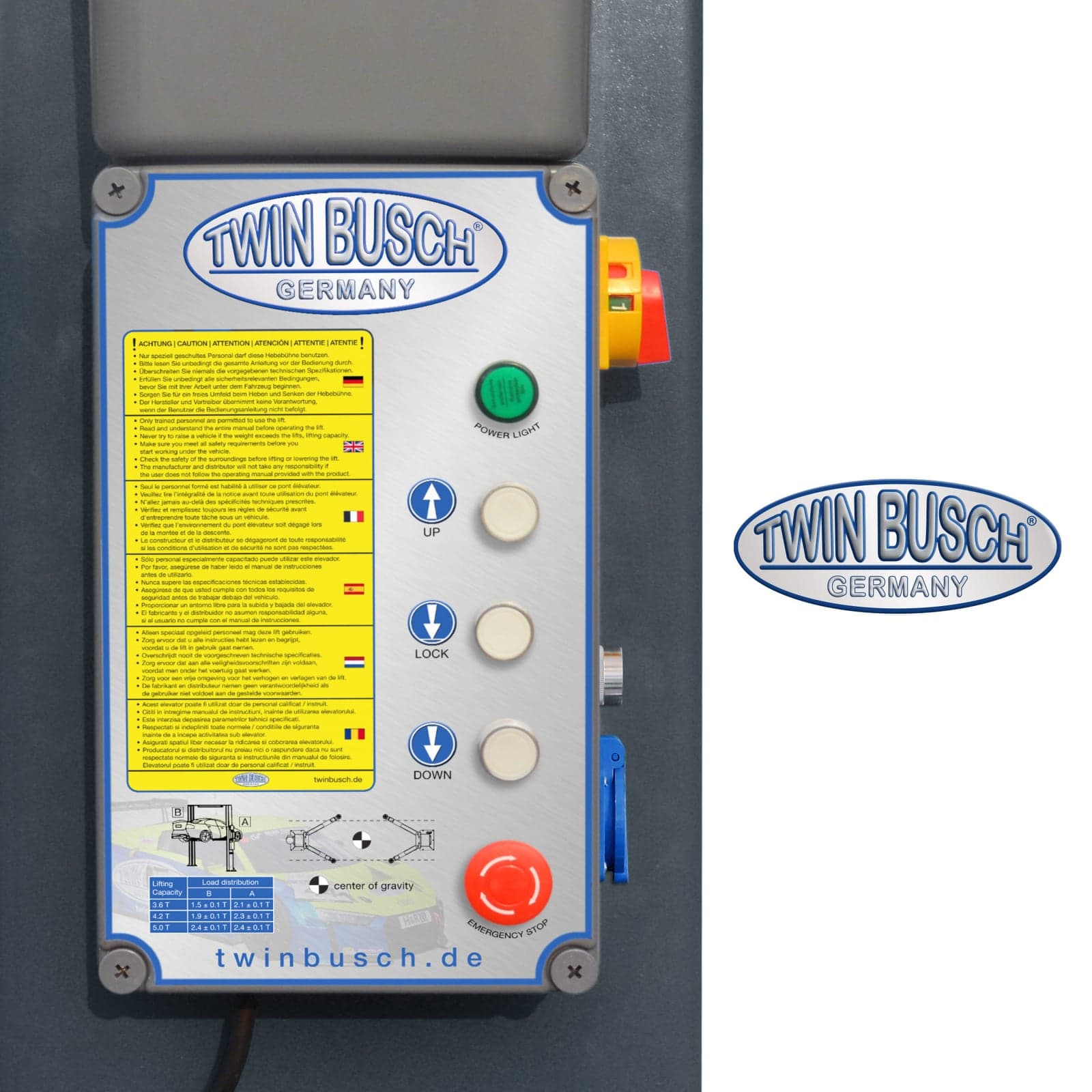 TWINBUSCH TW250B45 Çift Sütunlu Lift – görsel 3