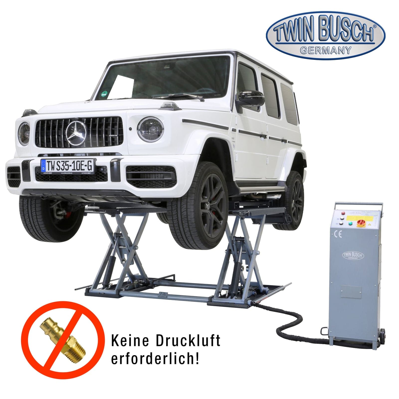 TWINBUSCH TWS3510E Makaslı Lift – görsel 1